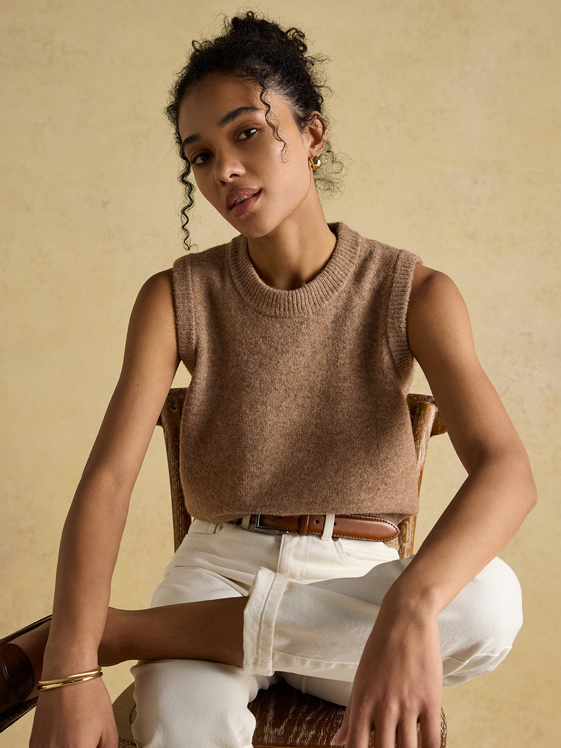 Joules Holly Knitted Crew Neck Vest