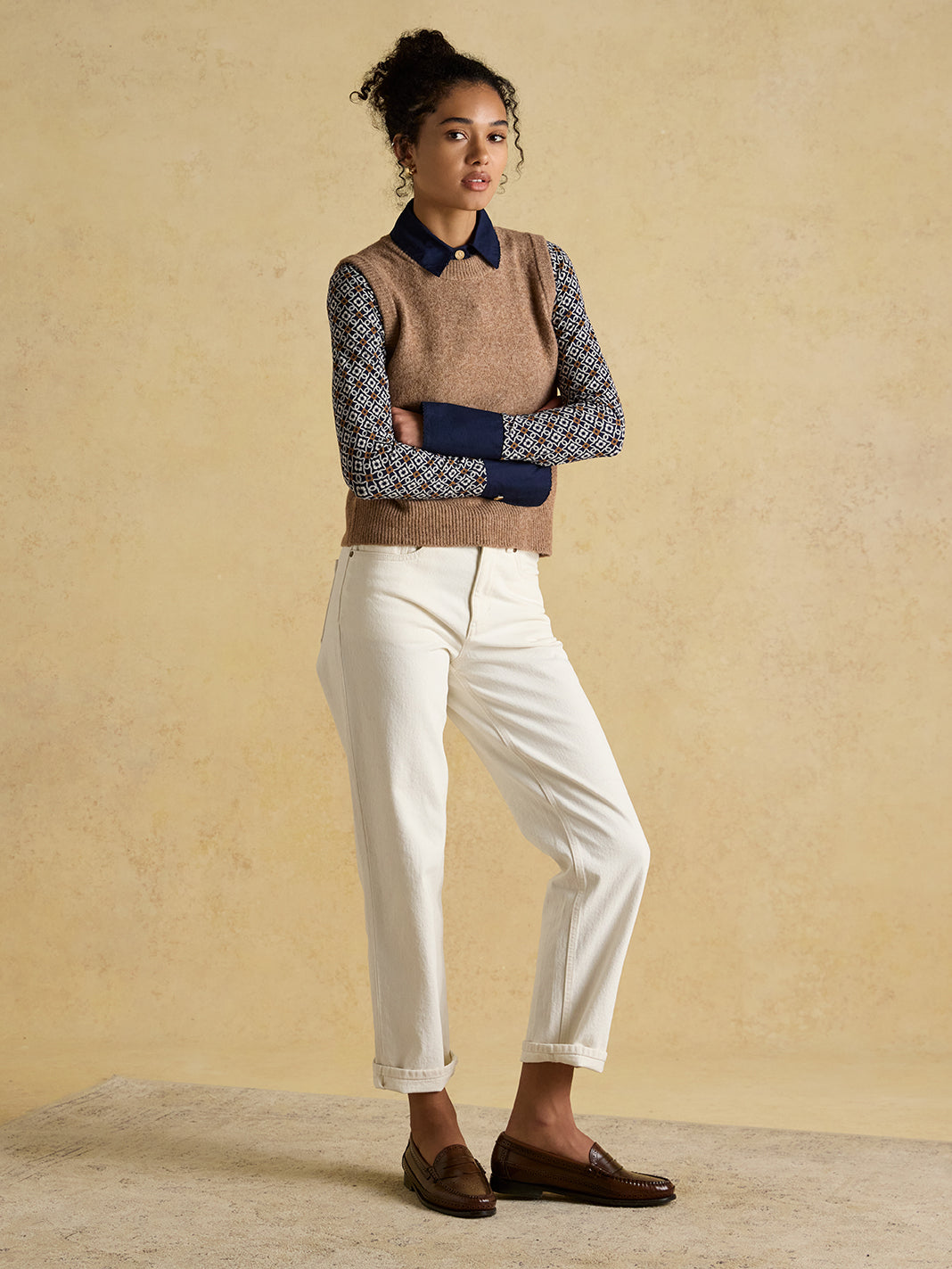 Joules Holly Knitted Crew Neck Vest