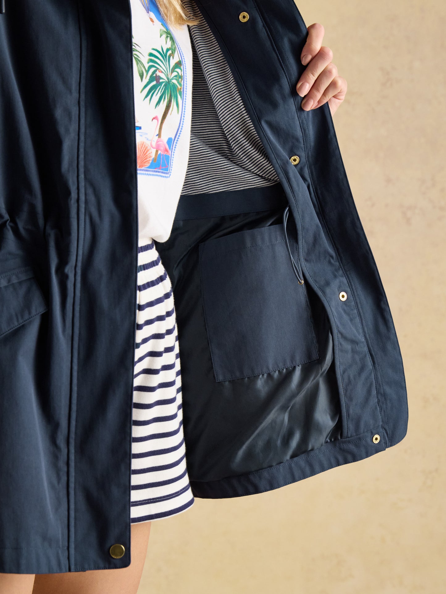 Joules Portwell Waterproof Raincoat with Hood