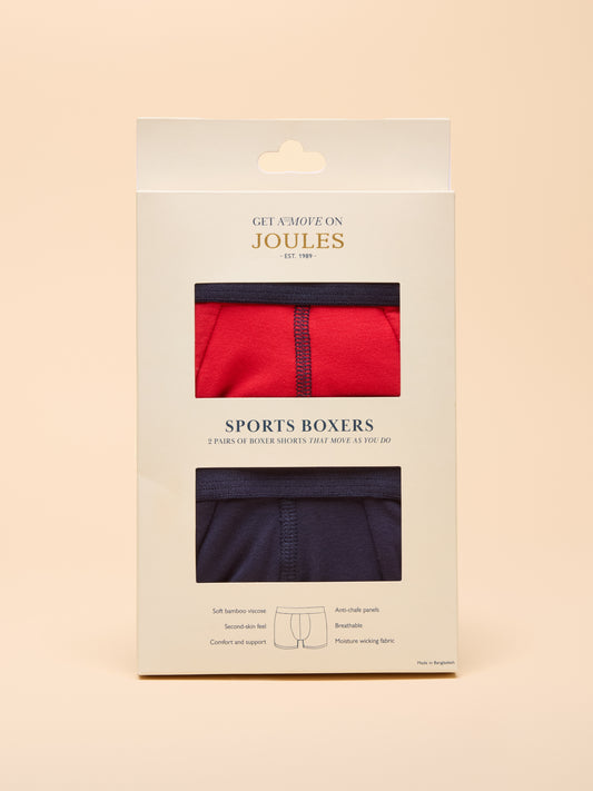 Joules Get A Move On Sports Boxers 2-Pack