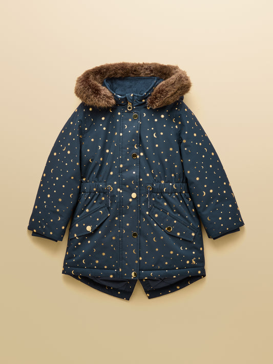 Joules Girls Alix Waterproof Parka Coat