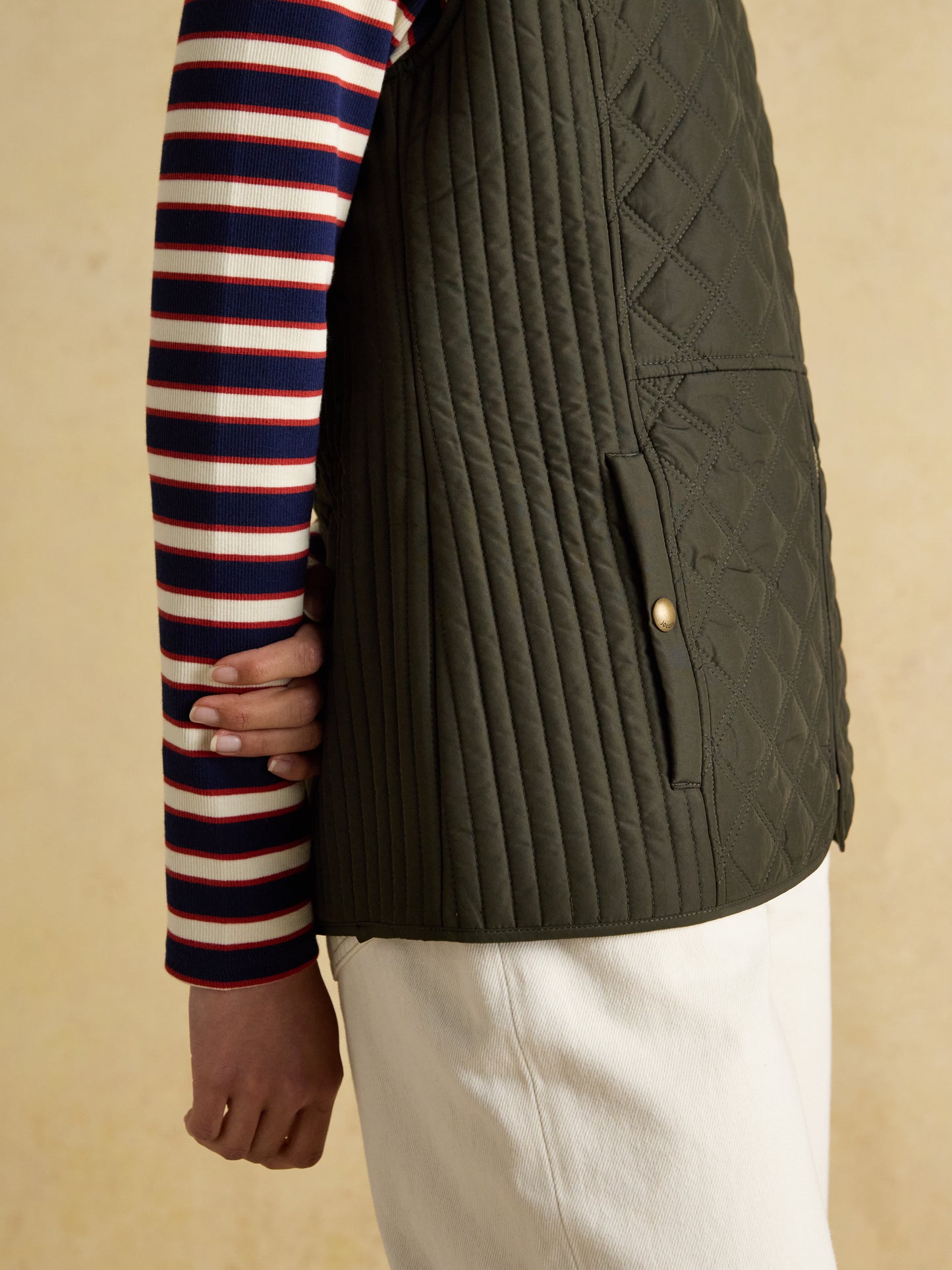 Joules Minx Showerproof Diamond Quilted Gilet