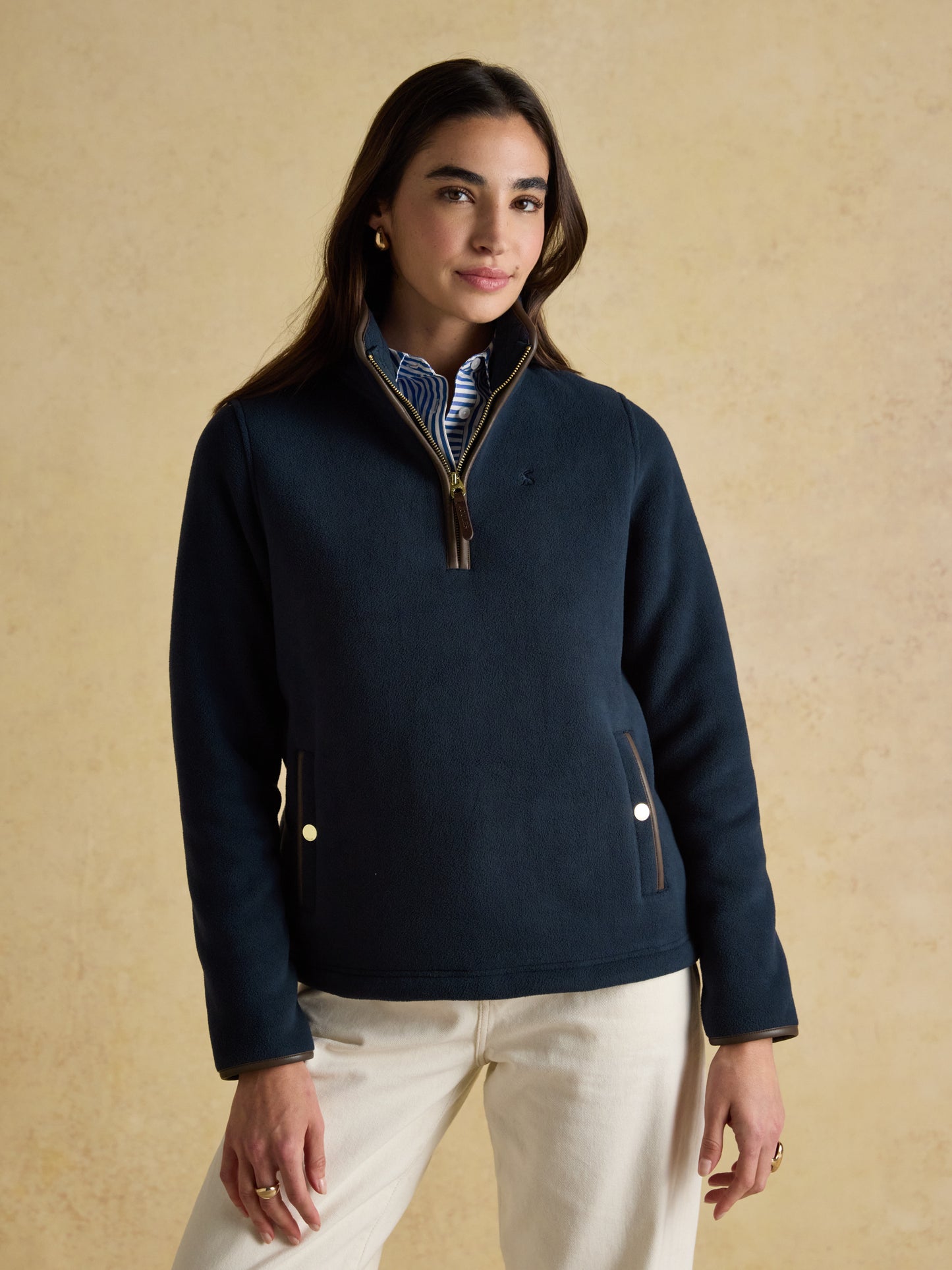 Joules Womens Heritage Quarter Zip Fleece