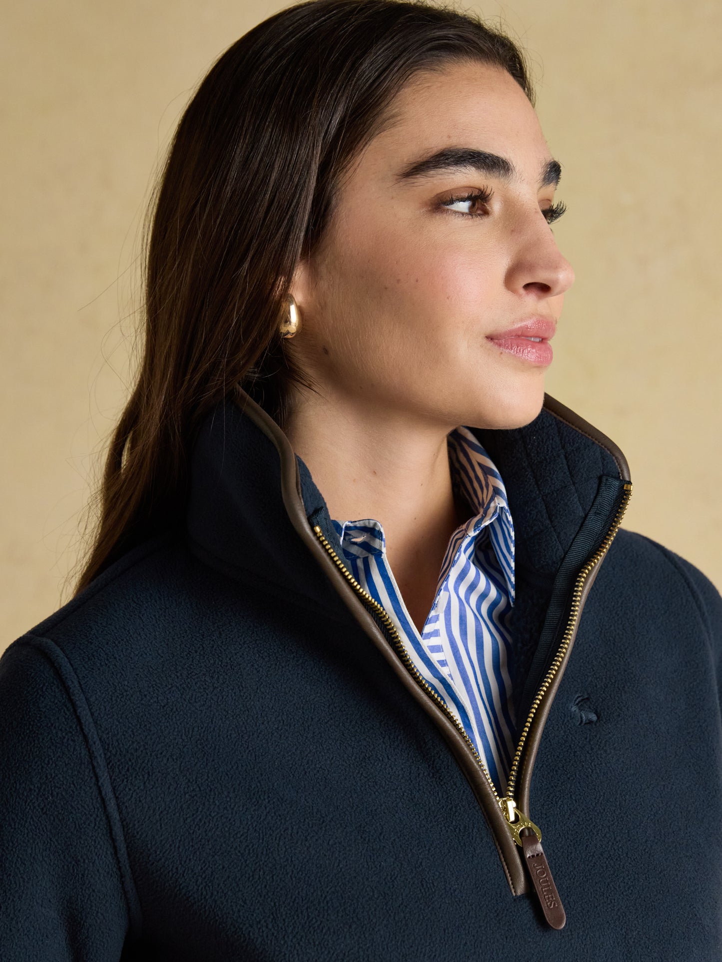 Joules Womens Heritage Quarter Zip Fleece