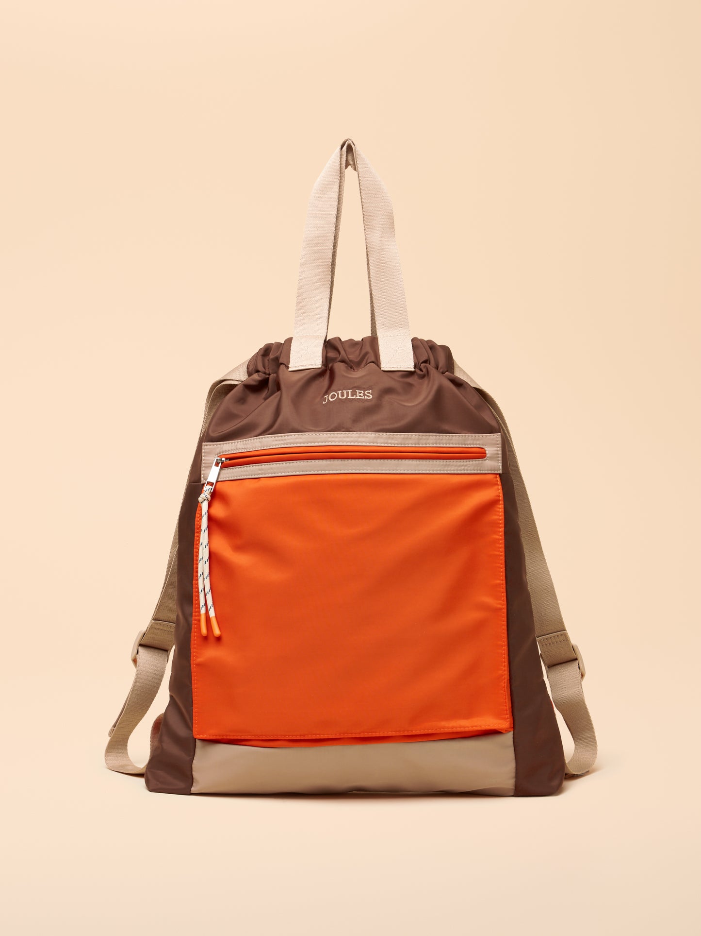 Joules Peplow Rucksack in Brown/Orange