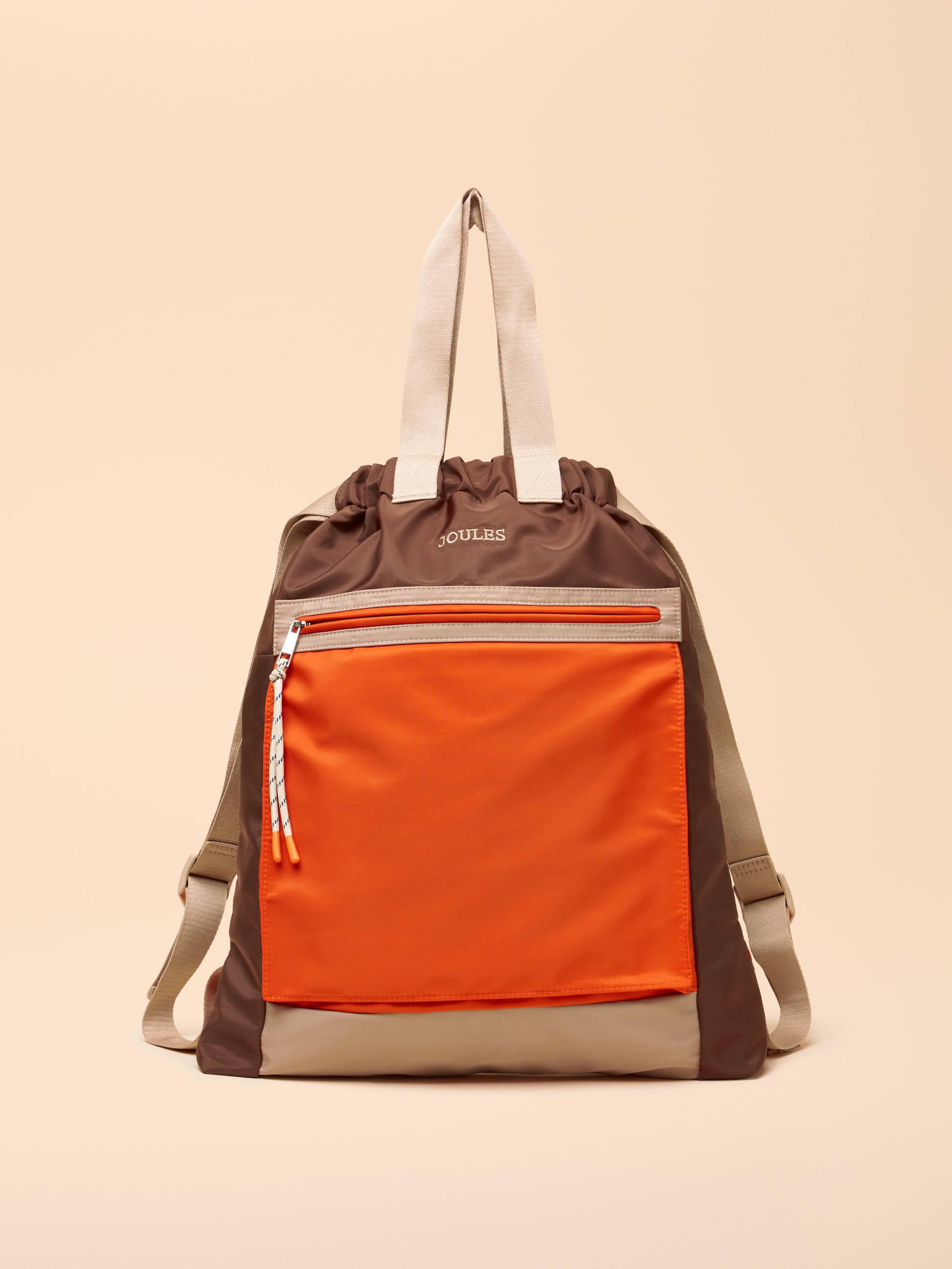 Joules Peplow Rucksack in Brown/Orange