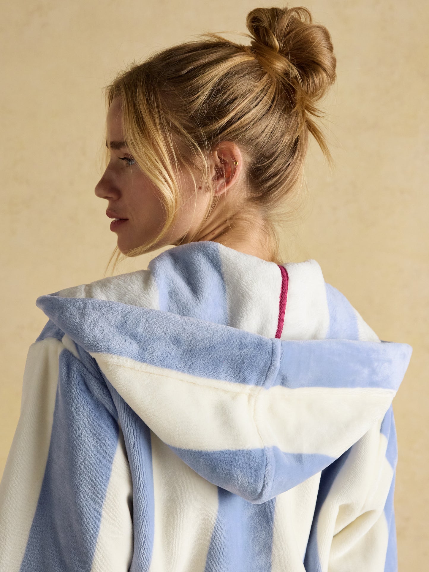 Joules Luna Fleece Dressing Gown with Hood