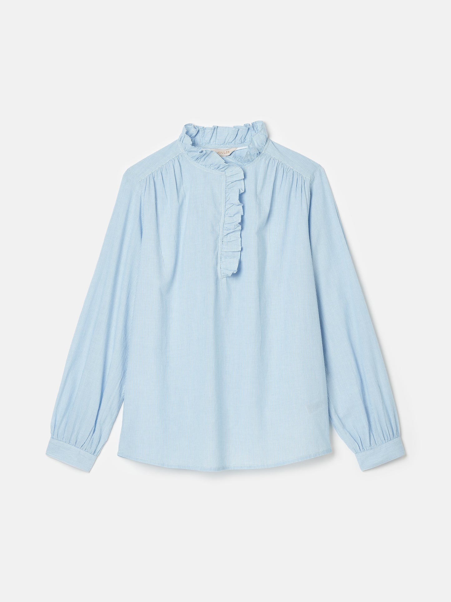 Joules Melanie Ruffle Neck Long Sleeve Blouse