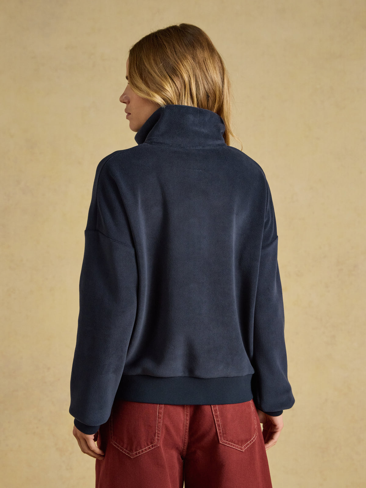 Joules Women's Quarter Zip Funnel Neck Fleece