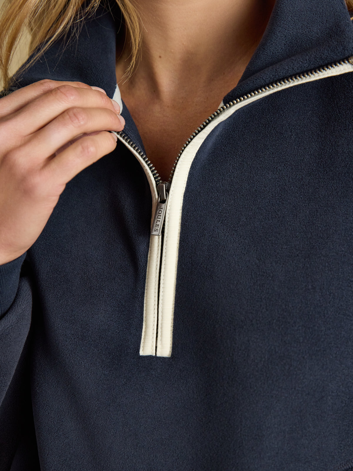 Joules Women's Quarter Zip Funnel Neck Fleece