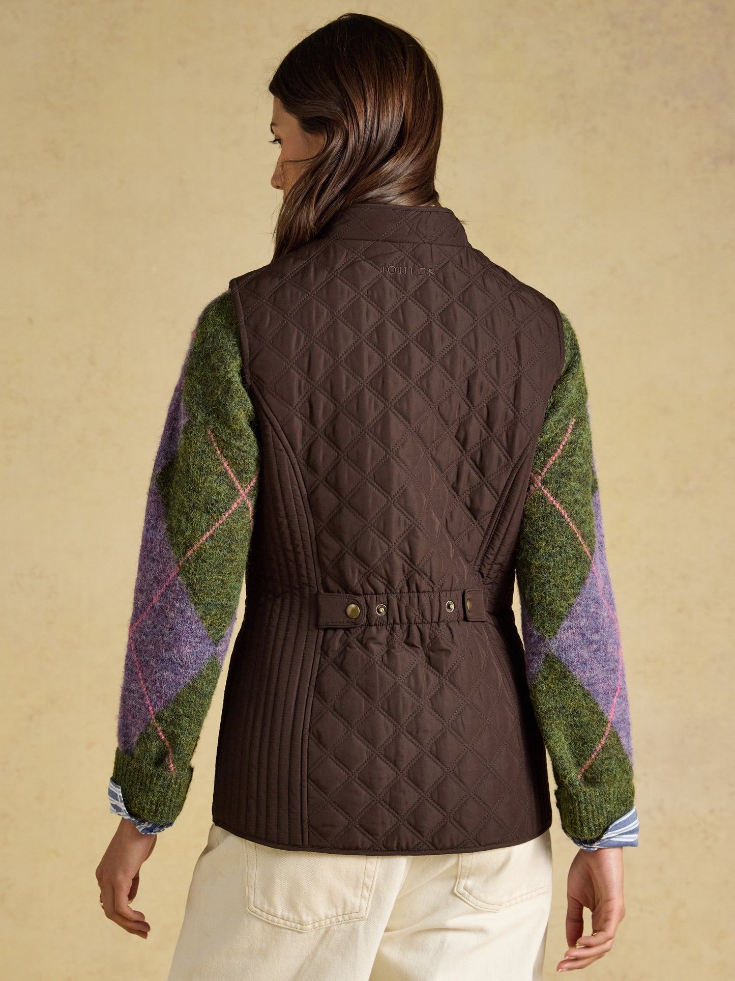 Joules Minx Showerproof Diamond Quilted Gilet