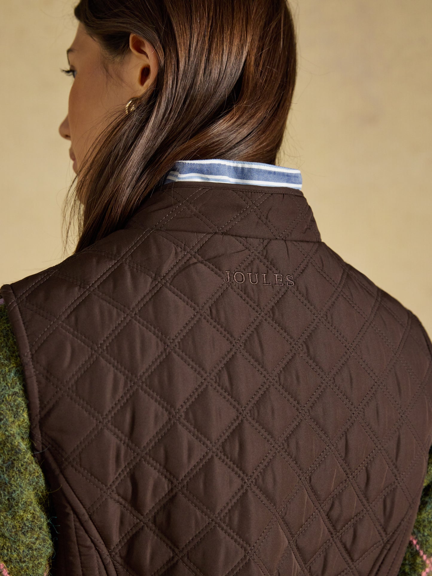 Joules Minx Showerproof Diamond Quilted Gilet