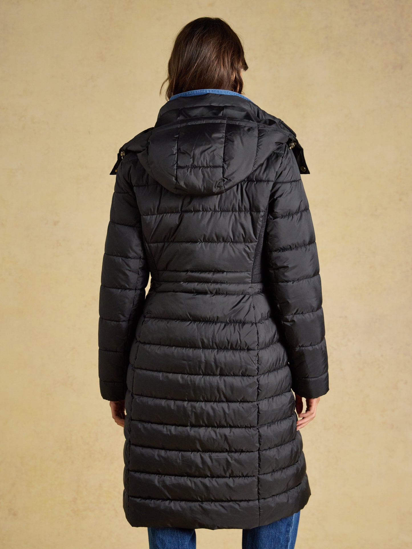 Joules Windborough Showerproof Longline Padded Coat with Hood
