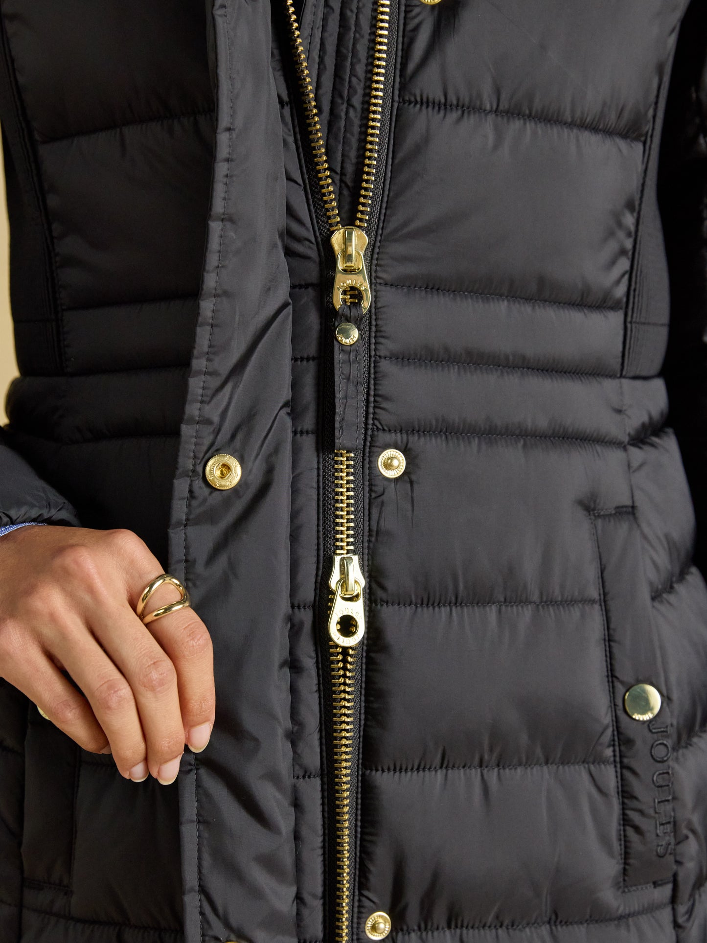 Joules Windborough Showerproof Longline Padded Coat with Hood