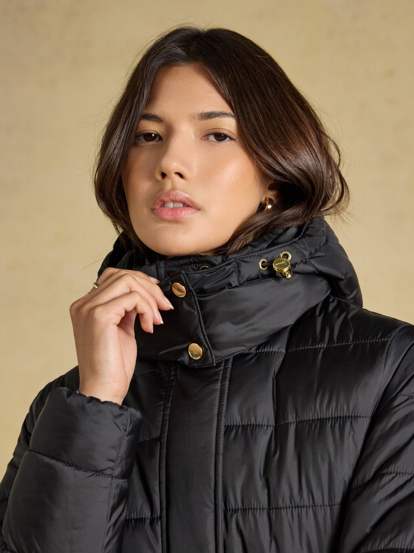 Joules Windborough Showerproof Longline Padded Coat with Hood