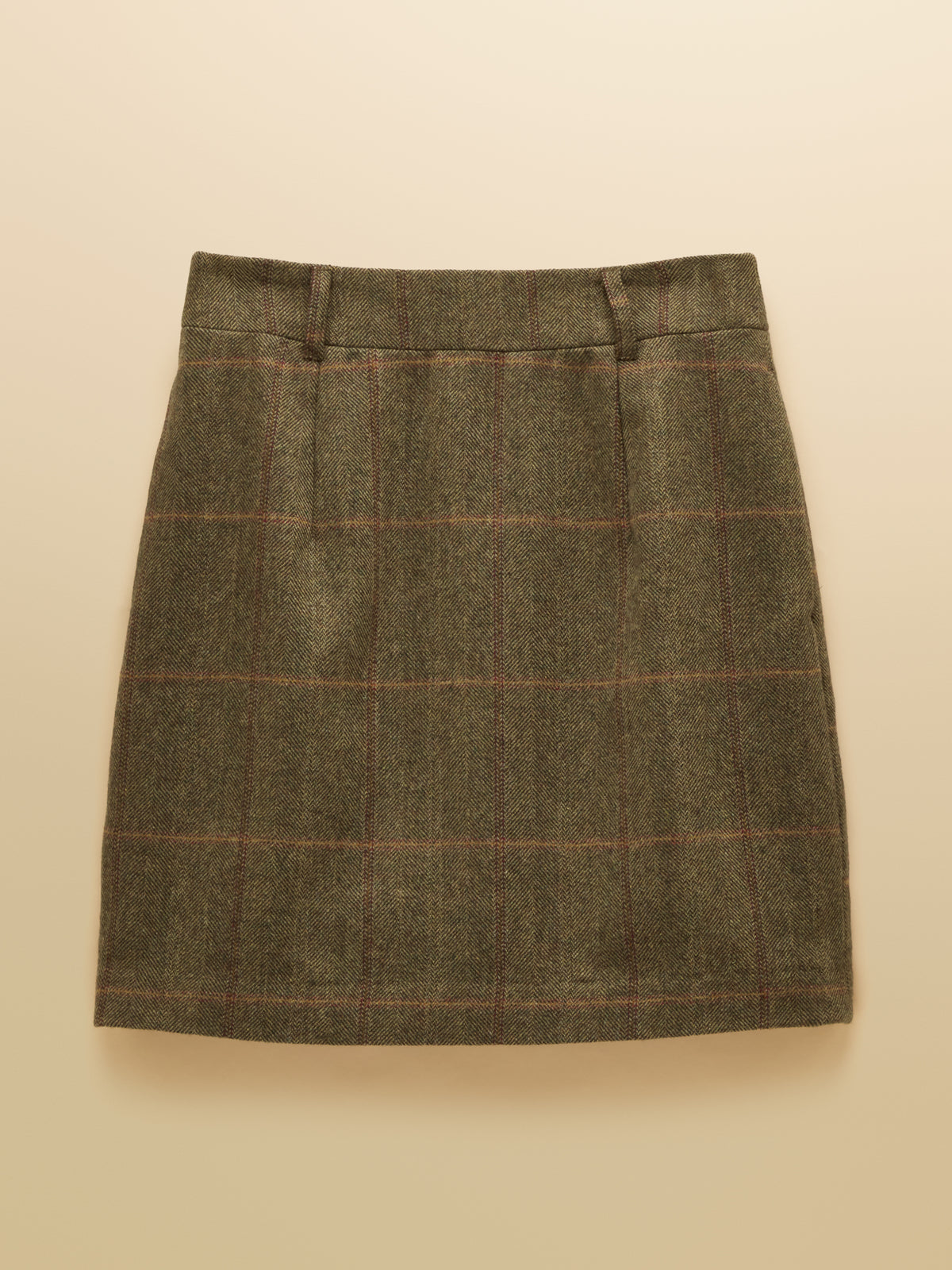 Joules Bramble Short Tweed Wool Blend Skirt