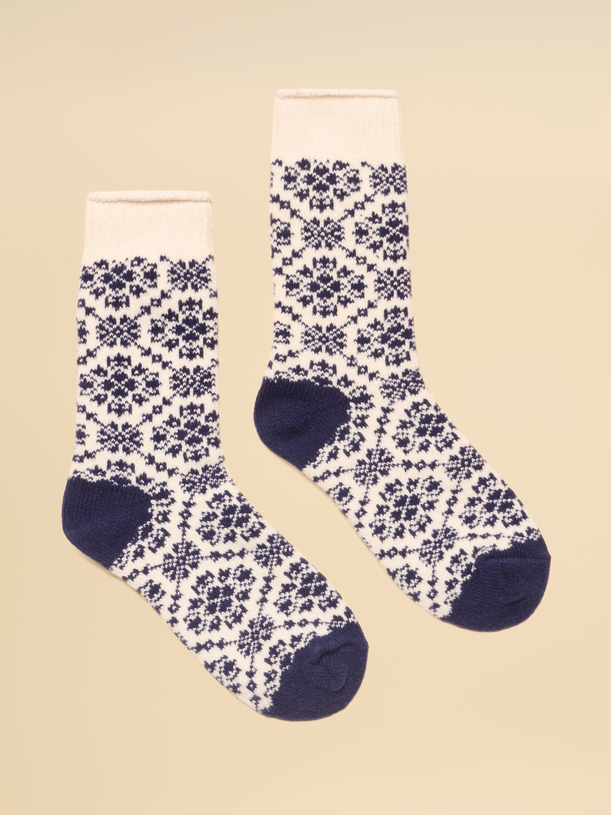 Joules Womens Cosy Intarsia Fleece Boot Socks