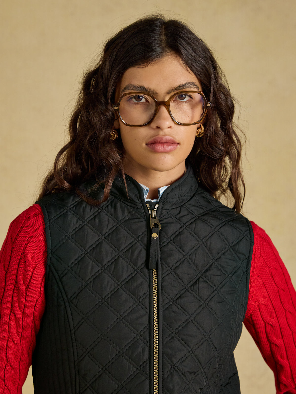 Joules Minx Showerproof Diamond Quilted Gilet