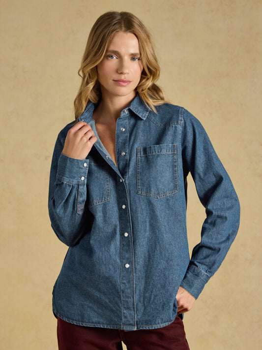 Joules Relaxed Fit Denim Shirt