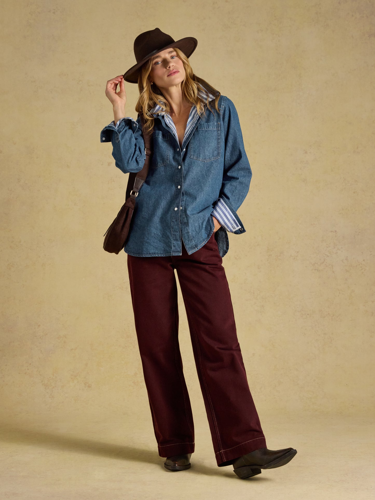 Joules Relaxed Fit Denim Shirt