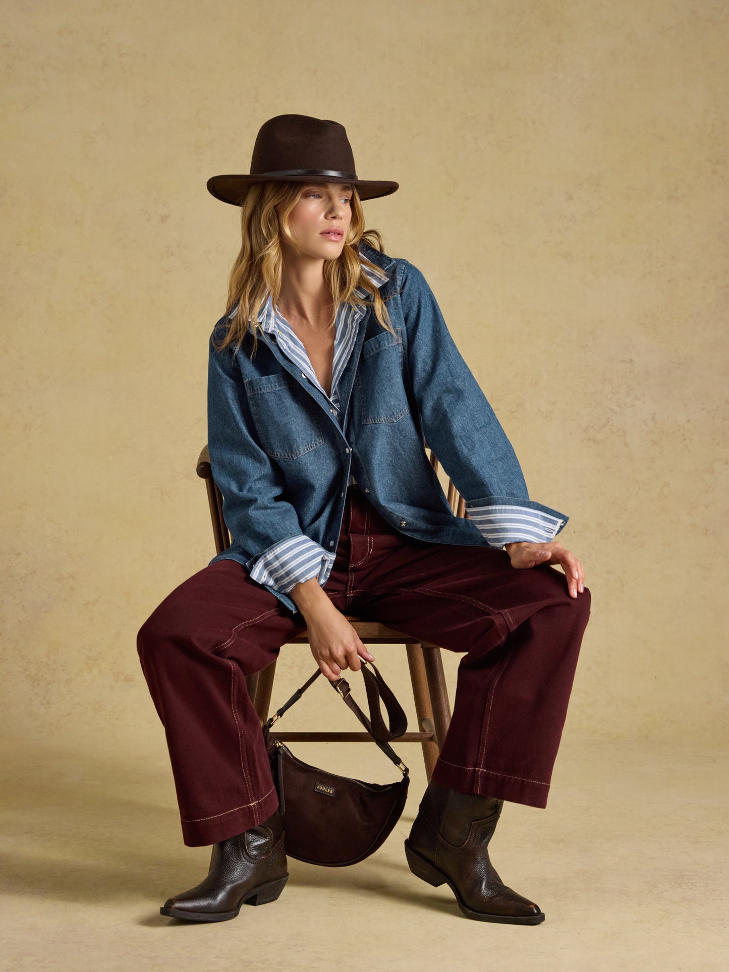 Joules Relaxed Fit Denim Shirt