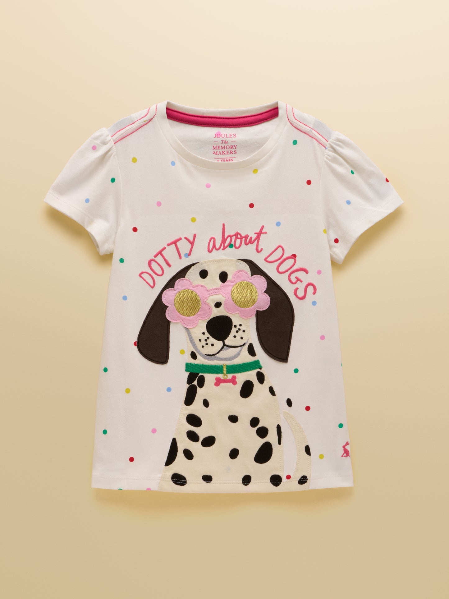Joules Astra Applique Cotton T-Shirt