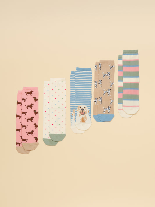 Joules Everyday Women's 5 Pack Socks