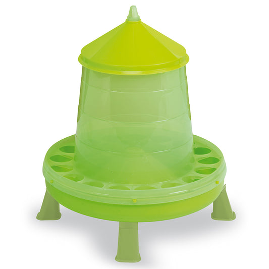 Gaun Green Plastic Poultry Feeder with Legs