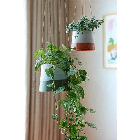 Burgon and Ball Collectors Hanging Pot Blue/Green 12.5cm