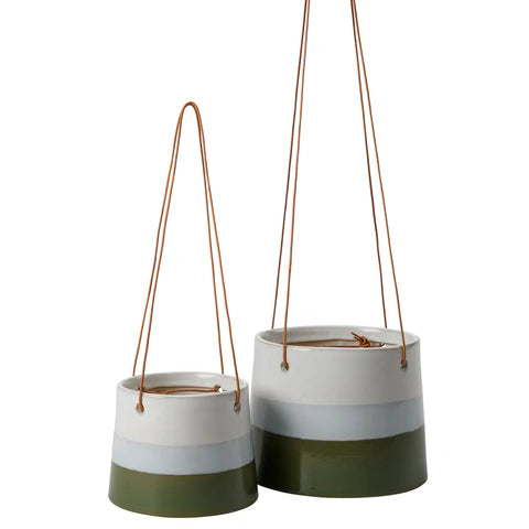 Burgon and Ball Collectors Hanging Pot Blue/Green 12.5cm