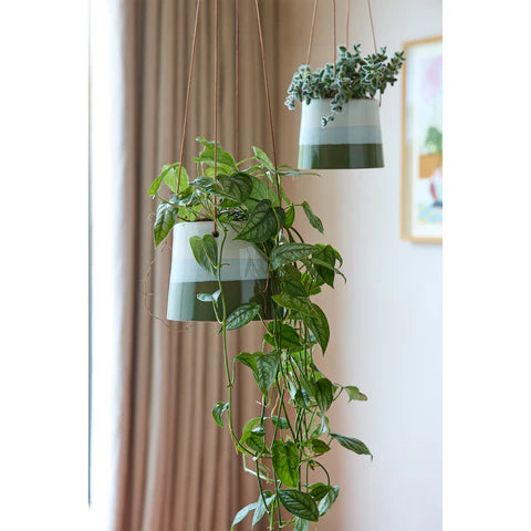 Burgon and Ball Collectors Hanging Pot Blue/Green 12.5cm