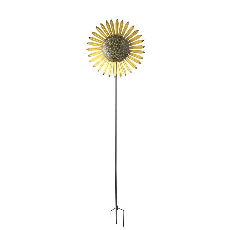 Heaven Sends Metal Sunflower Windmill Stake