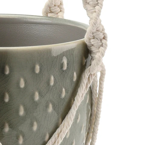 Burgon and Ball Macrame Hanger with Pot