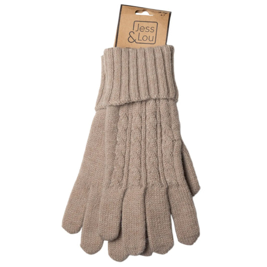 Jess & Lou Cosy Cable Knit Gloves