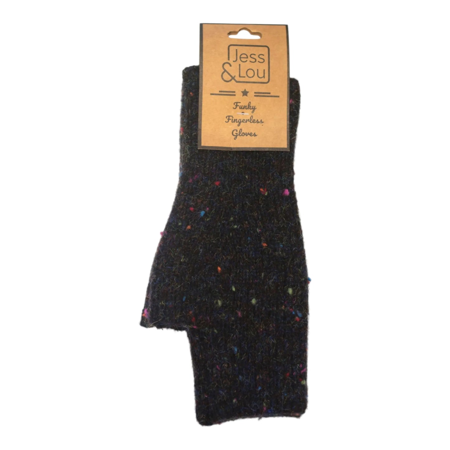 Jess & Lou Speckle Knit Cosy Fingerless Gloves