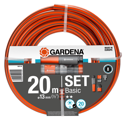 Gardena Basic Hose Set 13mm (½") 20m
