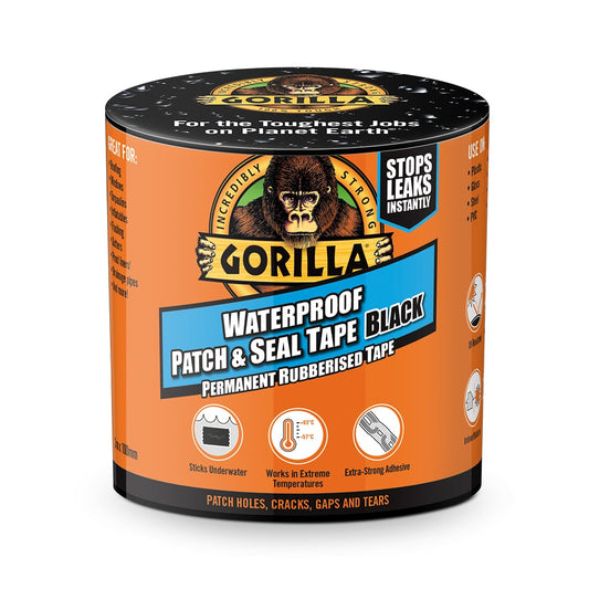 Gorilla Waterproof Patch & Seal Tape - Black