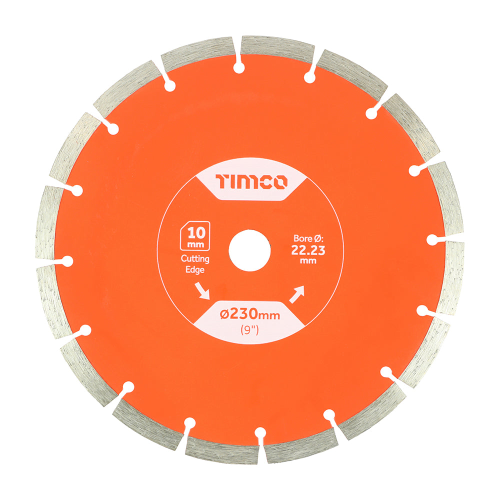 General Purpose Diamond Blade - TIMCO Segmented 230x 22.2