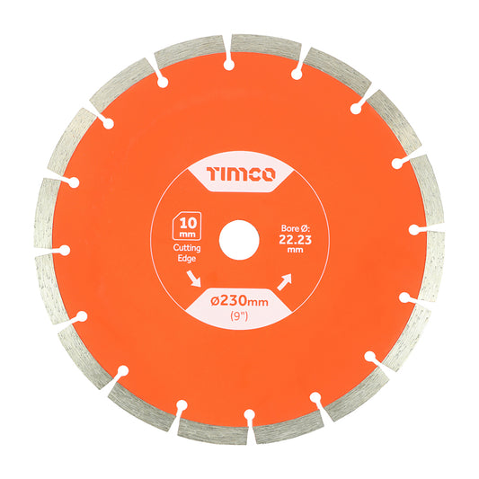 General Purpose Diamond Blade - TIMCO Segmented 230x 22.2