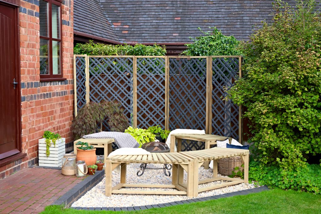 Forest Garden Grey Painted Lattice