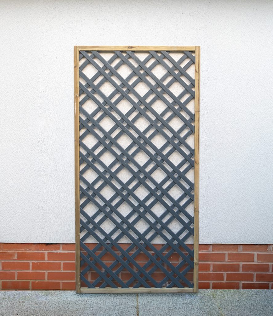 Forest Garden Grey Painted Lattice