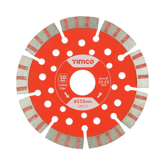 Diamond Blade TIMCO Trade - Segmented 115 x 22.2