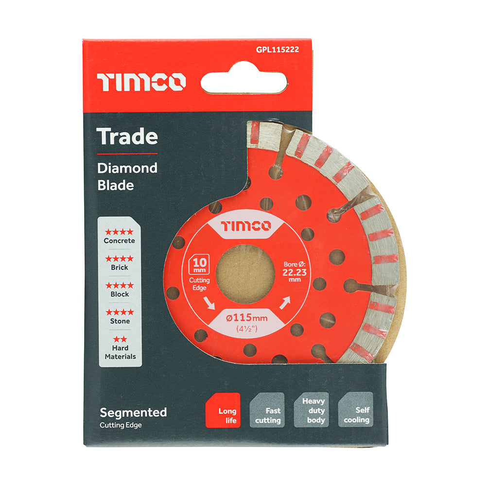 Diamond Blade TIMCO Trade - Segmented 115 x 22.2