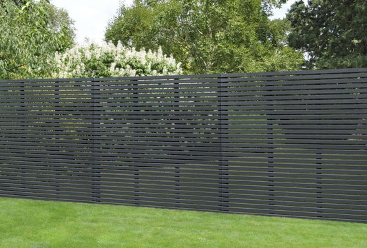 Forest Garden Contemporary Slatted Fence Panel