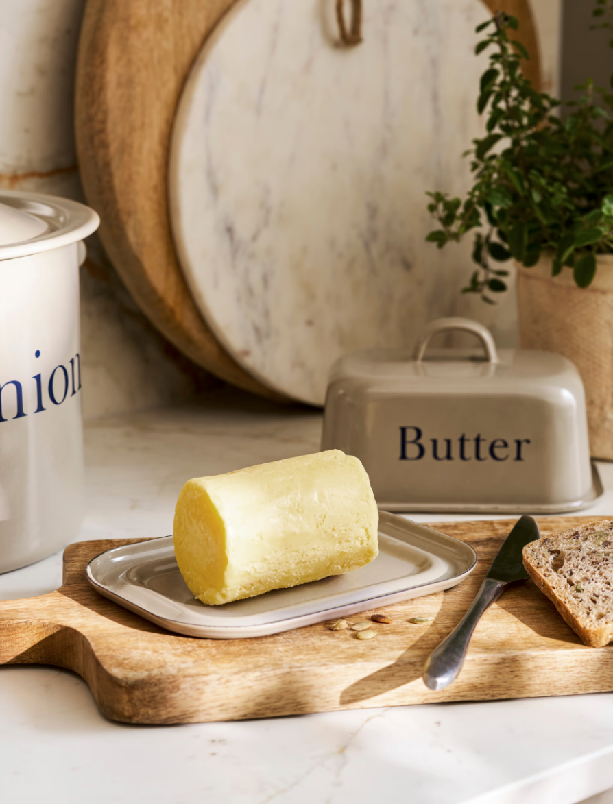 Garden Trading Enamel Butter Dish With Lid Truffle