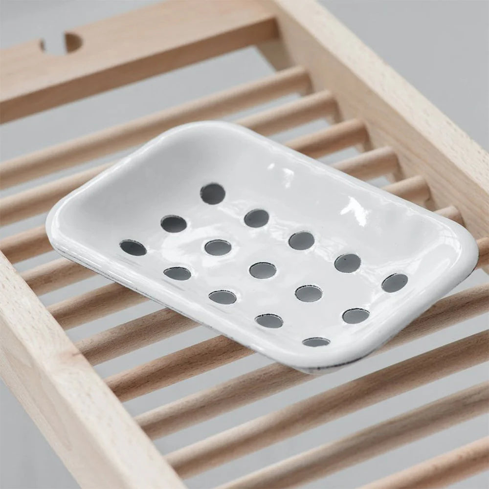 Garden Trading Enamel Soap Dish White