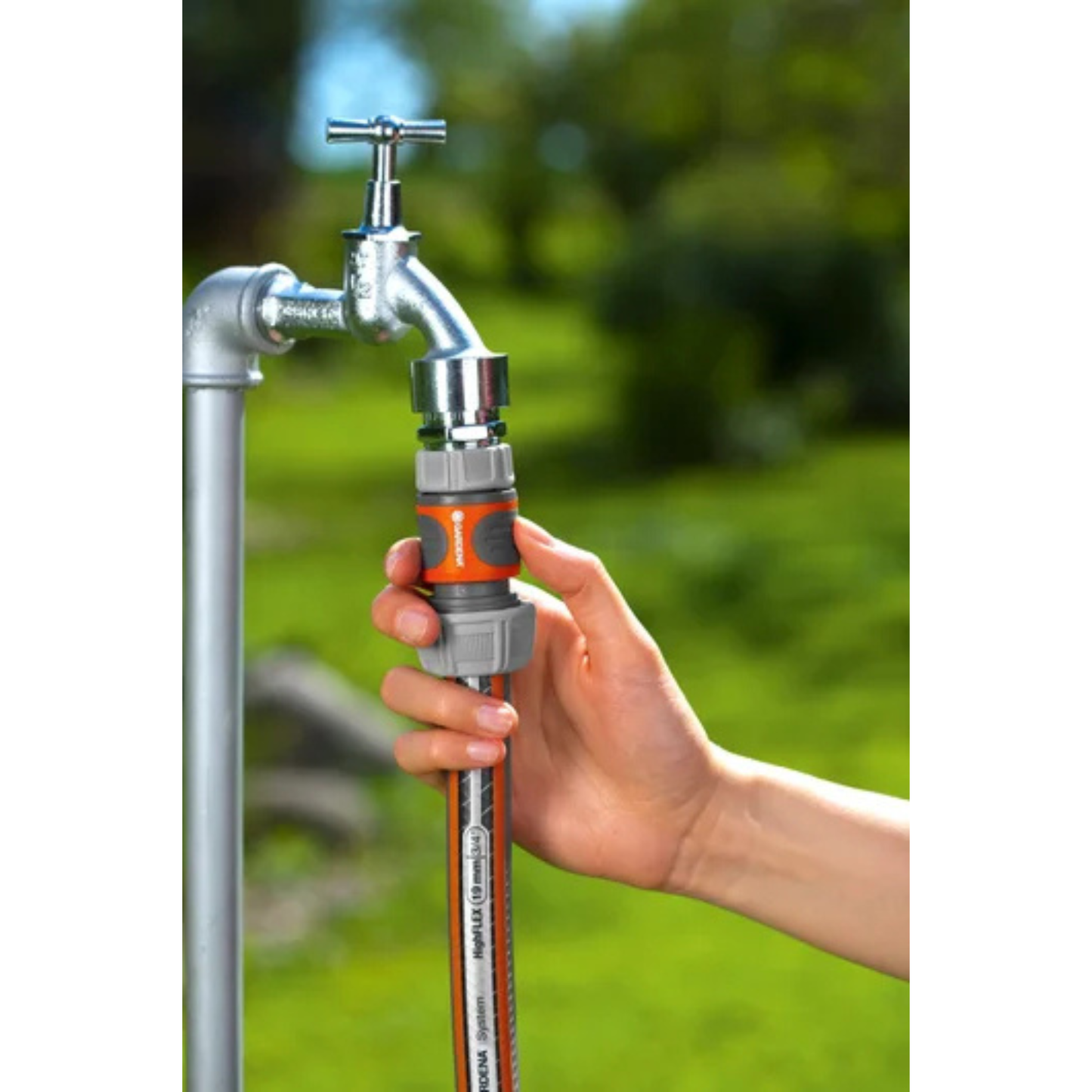 Gardena 19mm 3/4" Premium Heavy-Duty Hose Connector