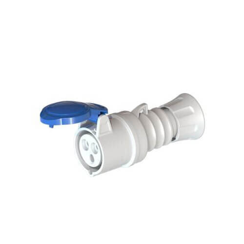 Gewiss GW62004H Straight Socket HP IP44 2P+E 16A 230V