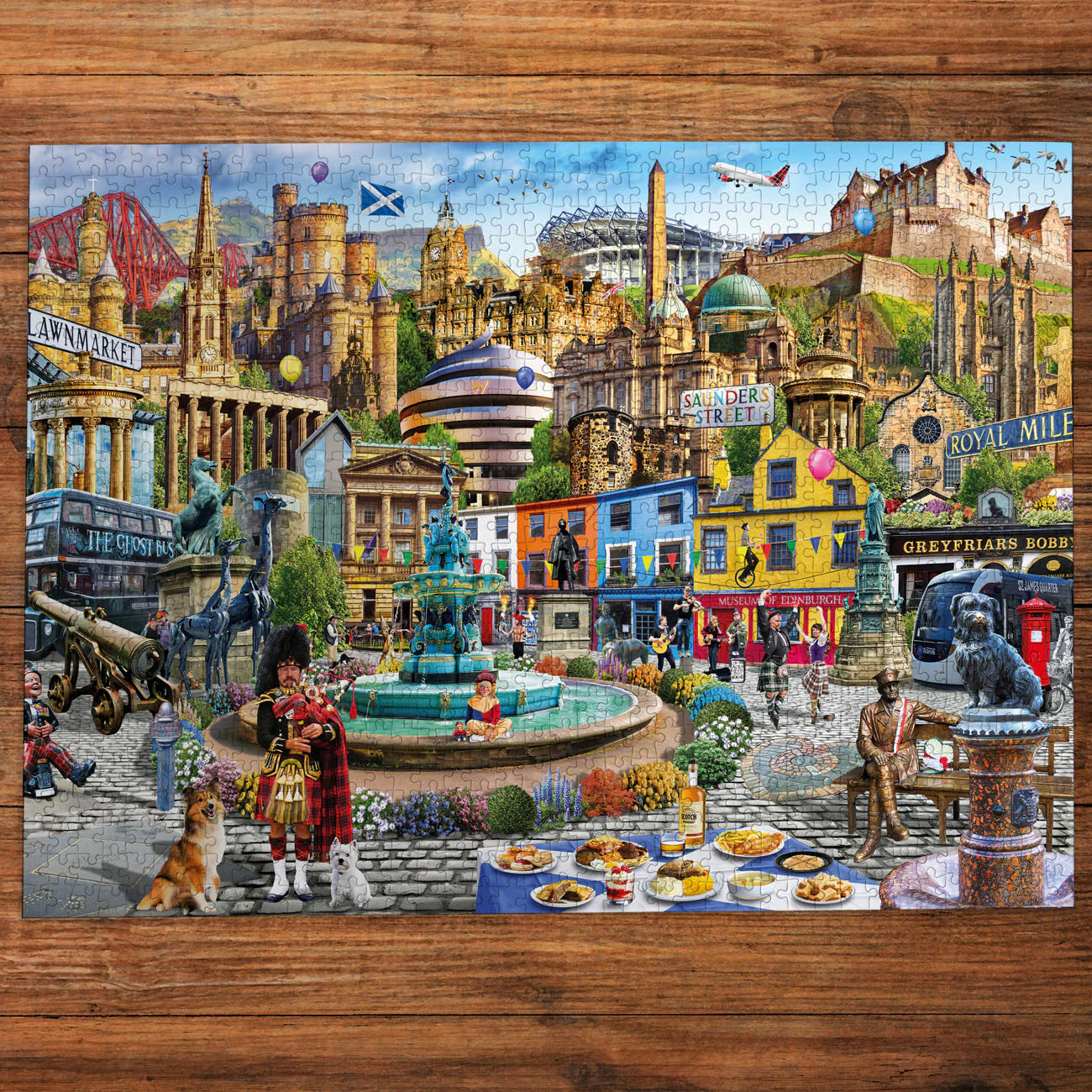 Gibsons A Day Out In Edinburgh 1000 Piece Jigsaw