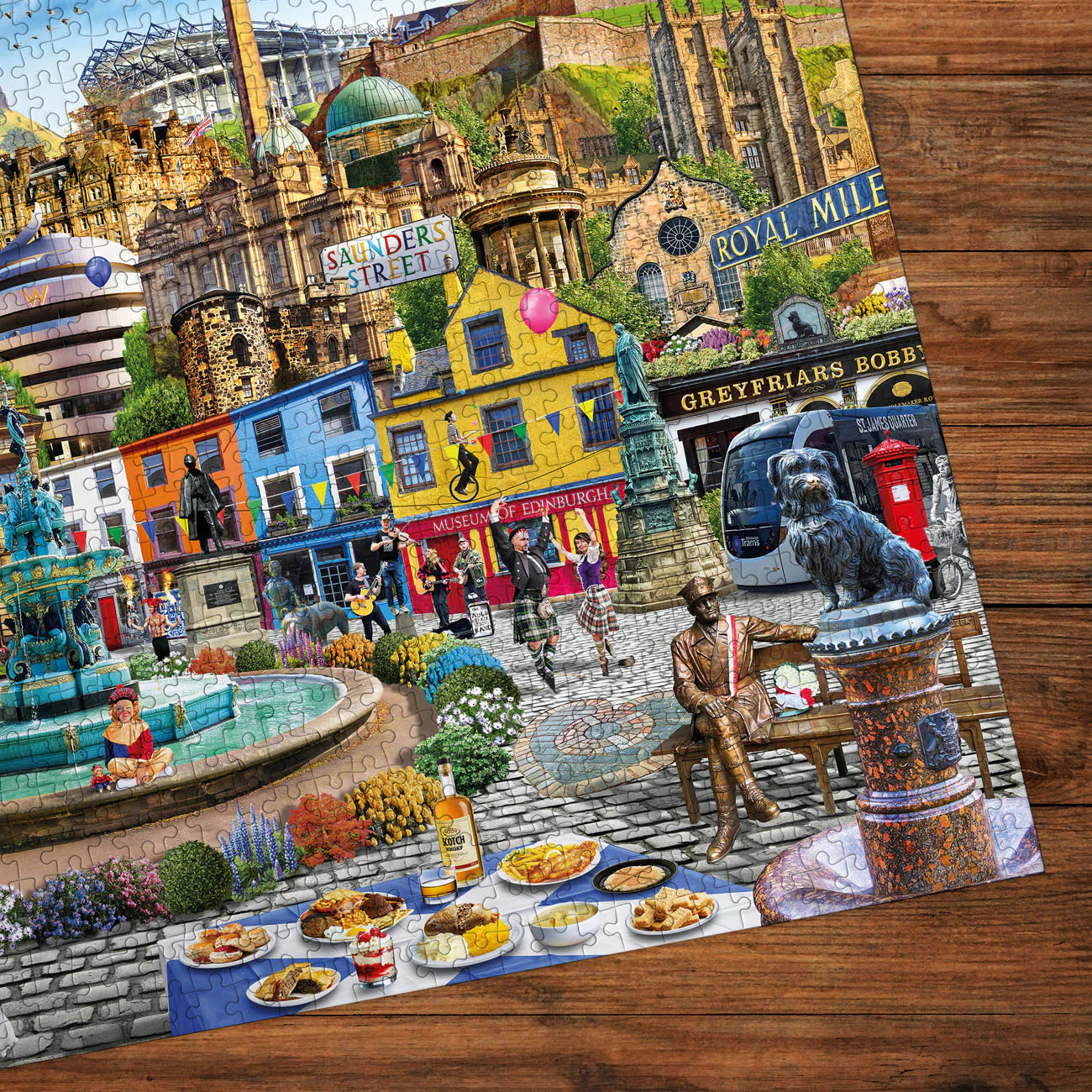 Gibsons A Day Out In Edinburgh 1000 Piece Jigsaw